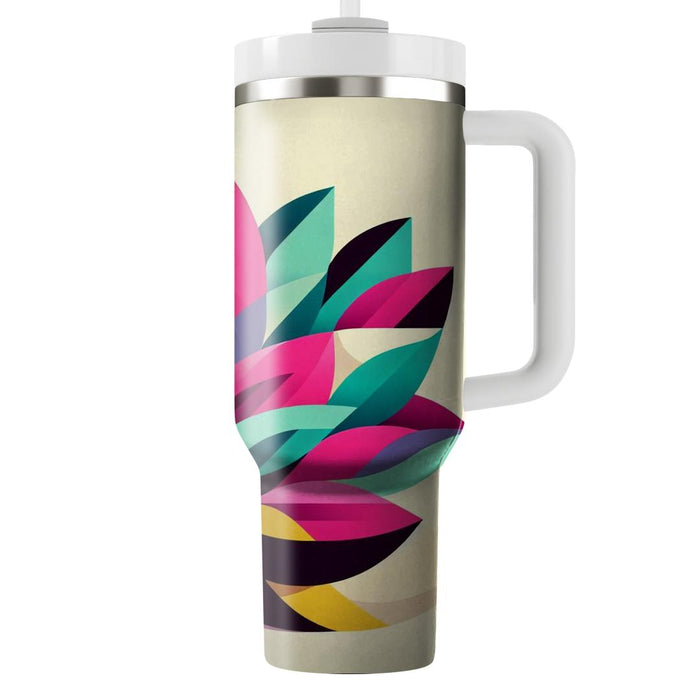 Vivid Geometric Petals  Tumblers For Gifts