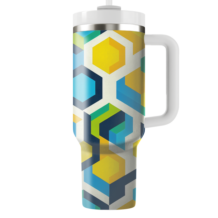 Bold Geometric Hexagons  Insulated Tumblers