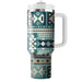 Turquoise Tribal Echoes  Tumblers With Lids