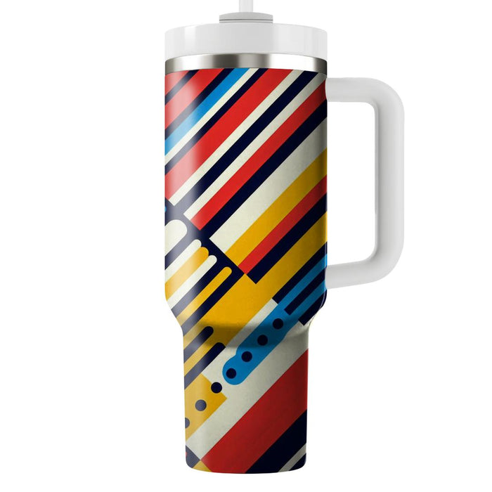 Bold Stripe Rhythm  Custom Tumblers