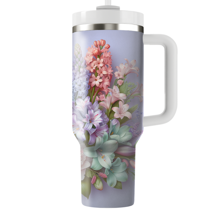 Spring Floral Harmony  Personalized Tumblers