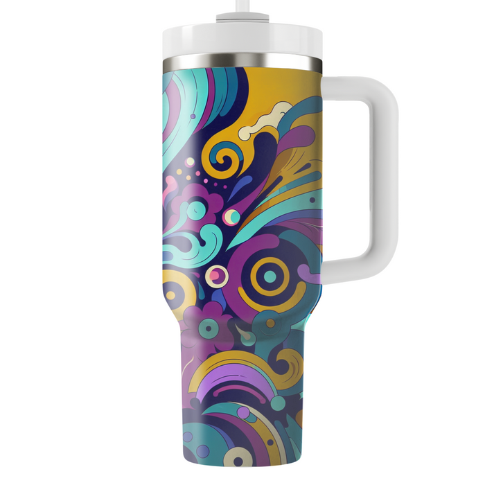 Vibrant Abstract Swirls  Custom Tumblers