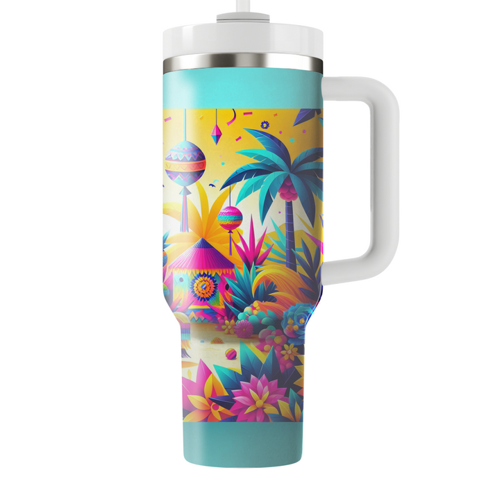 Tropical Retro Fiesta Insulated Tumblers