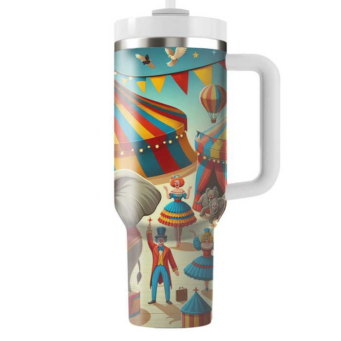 Vintage Circus Whimsy  Unique Tumblers