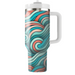 Geometric Wave Flow  Insulated Tumblers