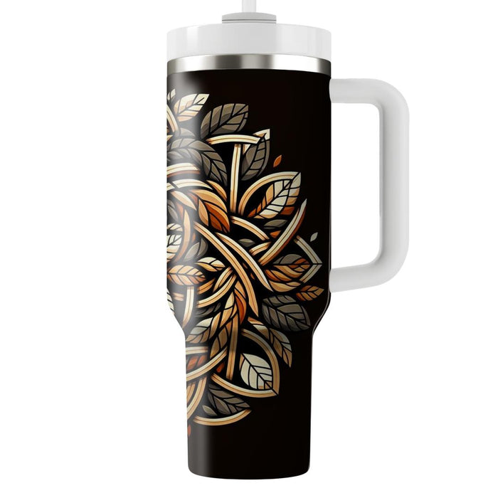 Autumn Leaf Lattice  Decorative Tumblers