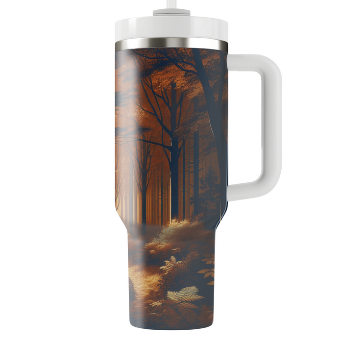 Autumn Moonlit Walk  Travel Tumblers