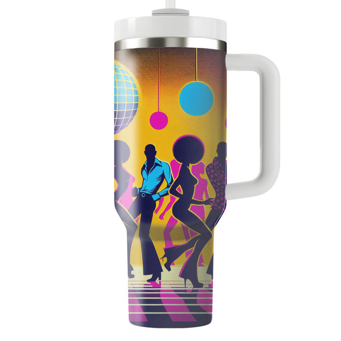 Vintage Disco Dancers Travel Tumblers