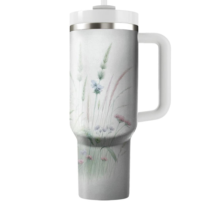 Spring Pastel Meadow  Tumblers With Lids