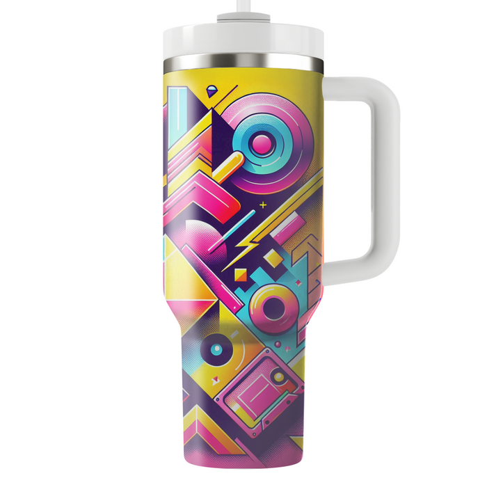 Vivid 80s Retro Style  Tumbler Cups