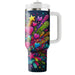 Neon Doodle Art  Travel Tumblers