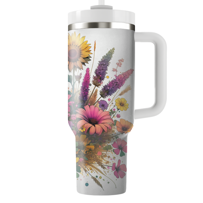 Bohemian Wildflower Mix Unique Tumblers