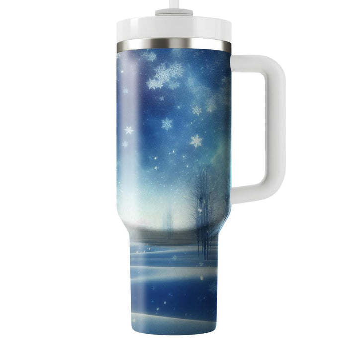 Winter Snowfall Symphony  Insulated Tumblers