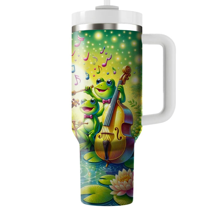 Whimsical Frog Symphony  Custom Tumblers