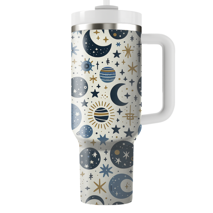 Whimsical Celestial Bodies  Decorative Tumblers