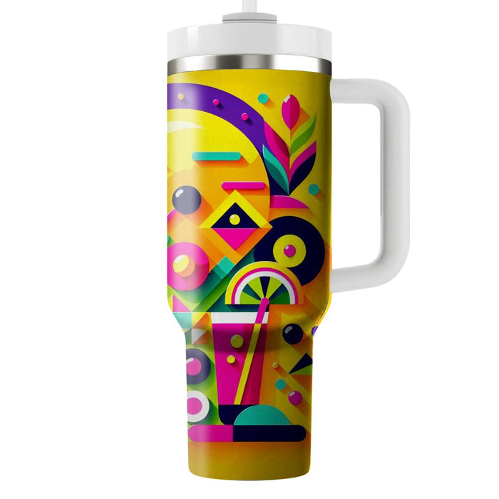 Funky Retro Shapes  Tumbler Cups