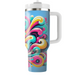 Funky Retro Swirls  Personalized Tumblers