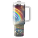 Spring Rainbow Wishes  Personalized Tumblers