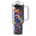 Vibrant Floral Kaleidoscope  Custom Tumblers