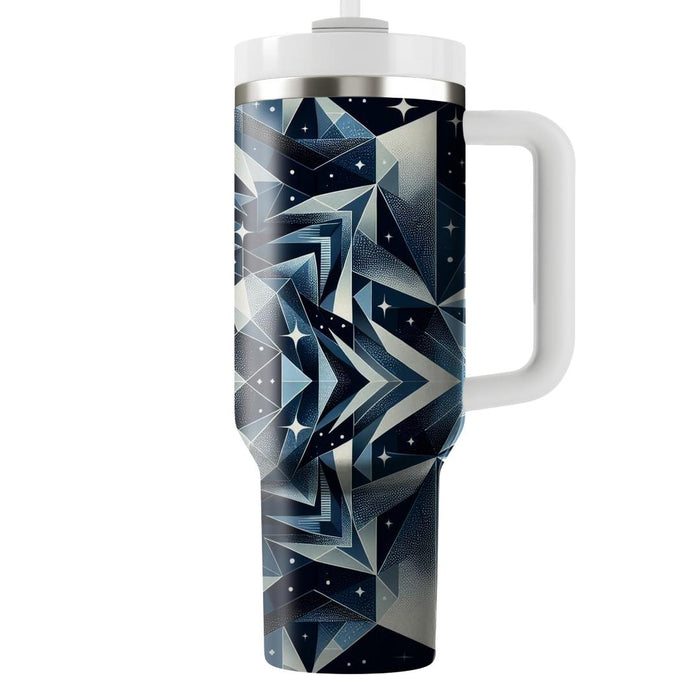 Starry Night Triangles  Tumblers With Lids