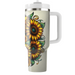 Bright Sunflower Burst  Custom Tumblers