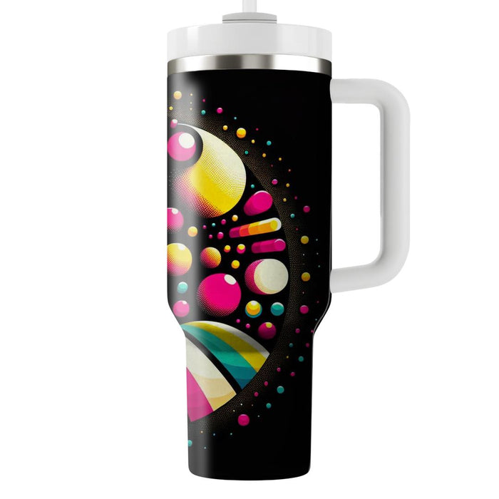 Vibrant 80s Funky Dots  Custom Tumblers