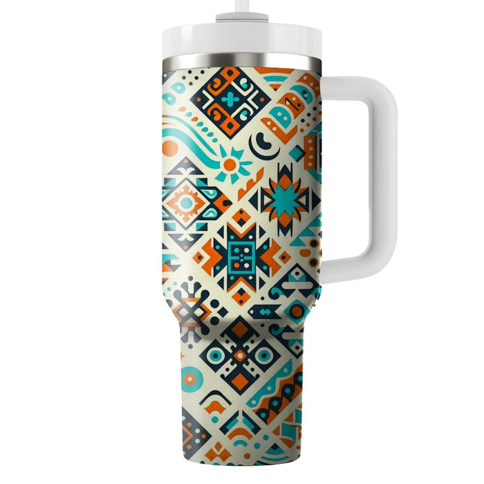 Vibrant Tribal Patterns  Insulated Tumblers