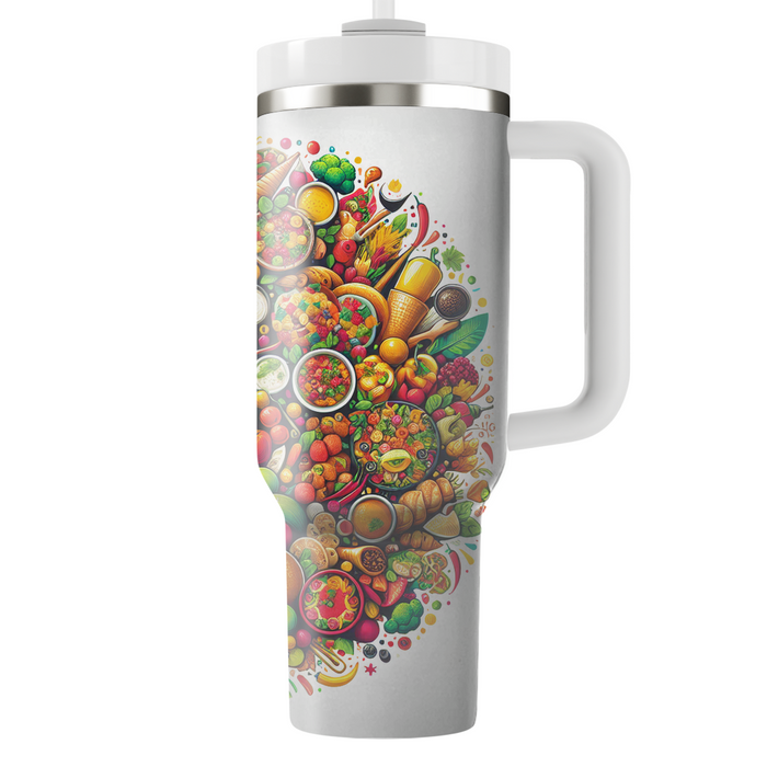 Fusion Of Flavors - Food Festival  Decorative Tumblers