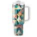 Geometric Triangular Mosaic Custom Tumblers