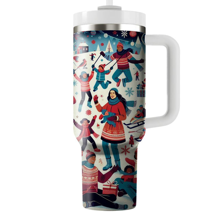 Winter Joyful Moments  Tumblers With Lids