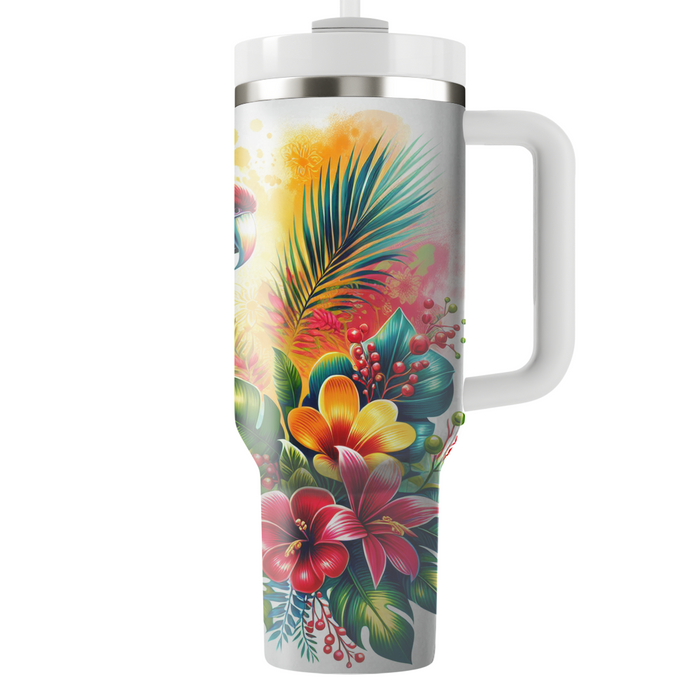 Vibrant Parrot Fiesta  Tumblers With Lids