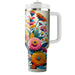 Vibrant Garden Fiesta  Decorative Tumblers