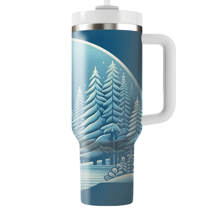 Winter Snowy Forest  Tumbler Cups