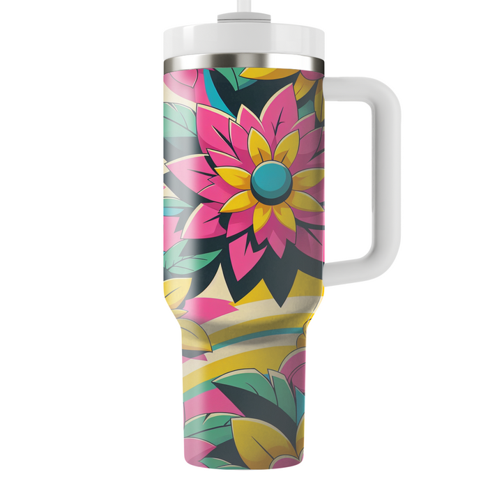 Floral Funk  Tumbler Cups