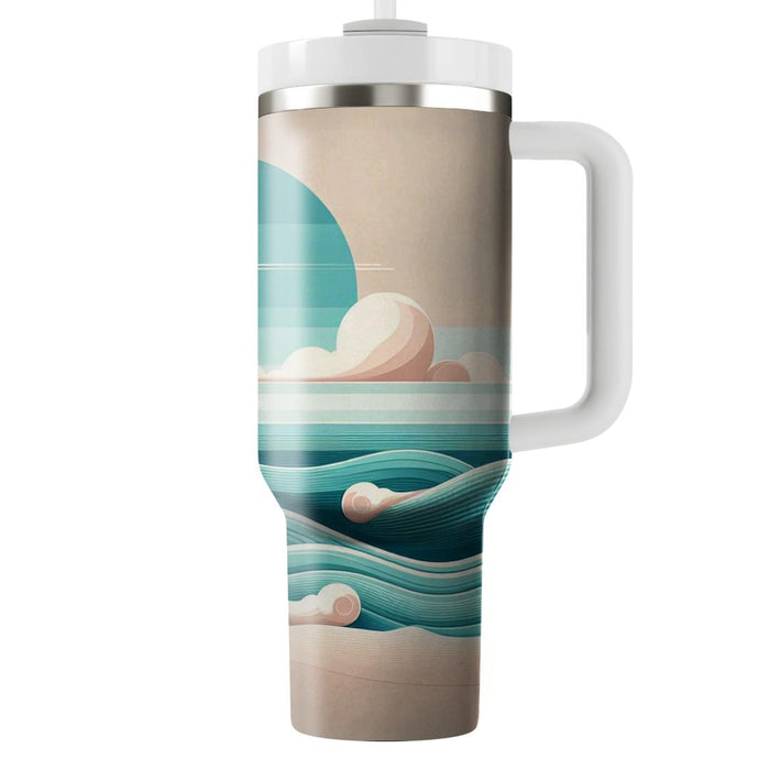 Breezy Ocean Waves  Custom Tumblers