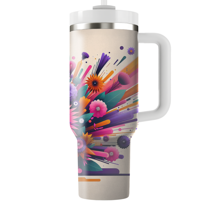 Floral Explosion  Tumbler Cups