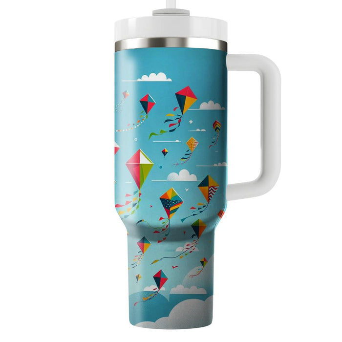 Whimsical Retro Kites  Personalized Tumblers