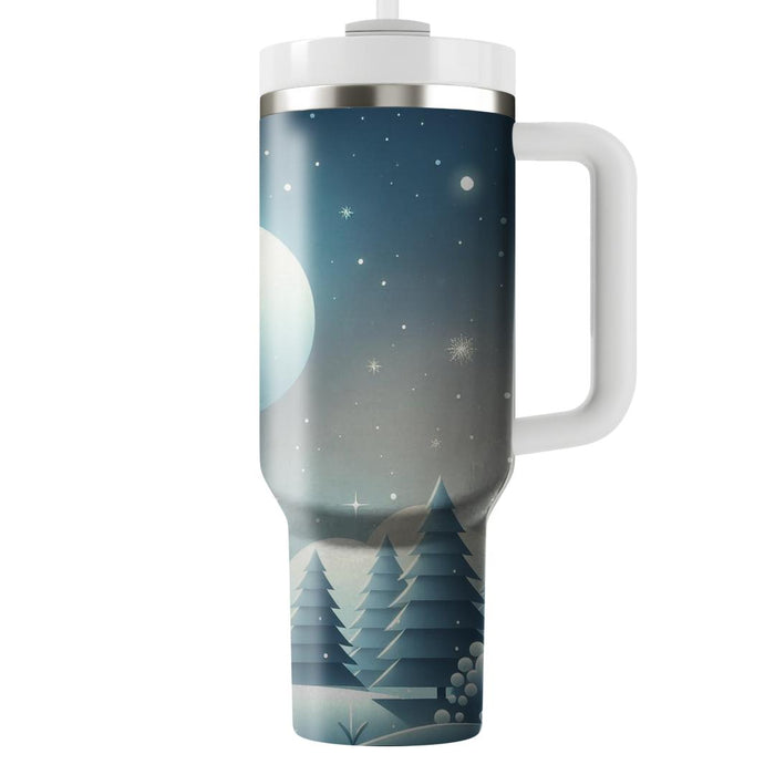 Serene Reflection - Winter Solstice  Custom Tumblers