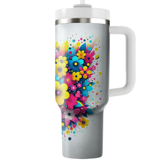 Whimsical Floral Confetti  Tumblers For Gifts