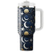 Abstract Crescent Moon Pattern  Tumblers With Lids