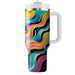 Vibrant Electric Wave  Personalized Tumblers