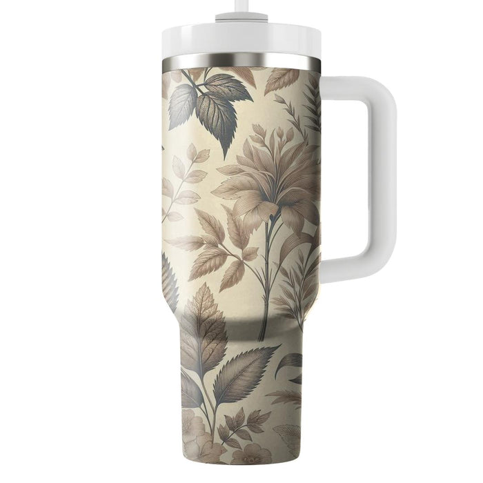 Vintage Botanical Etchings  Insulated Tumblers