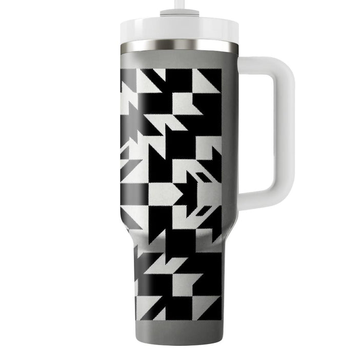 Timeless Houndstooth  Custom Tumblers