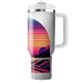 Tropical Retro Sunset  Personalized Tumblers