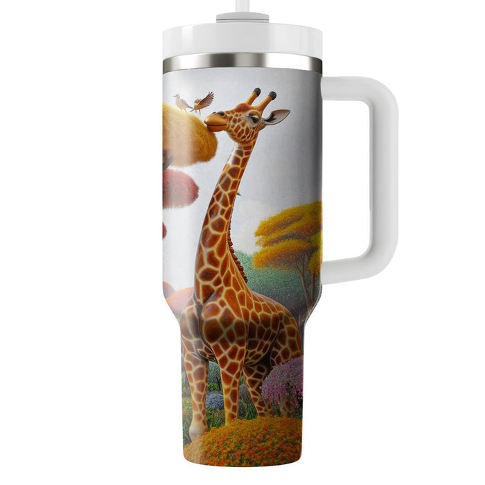 Whimsical Giraffe Forest  Tumbler Cups