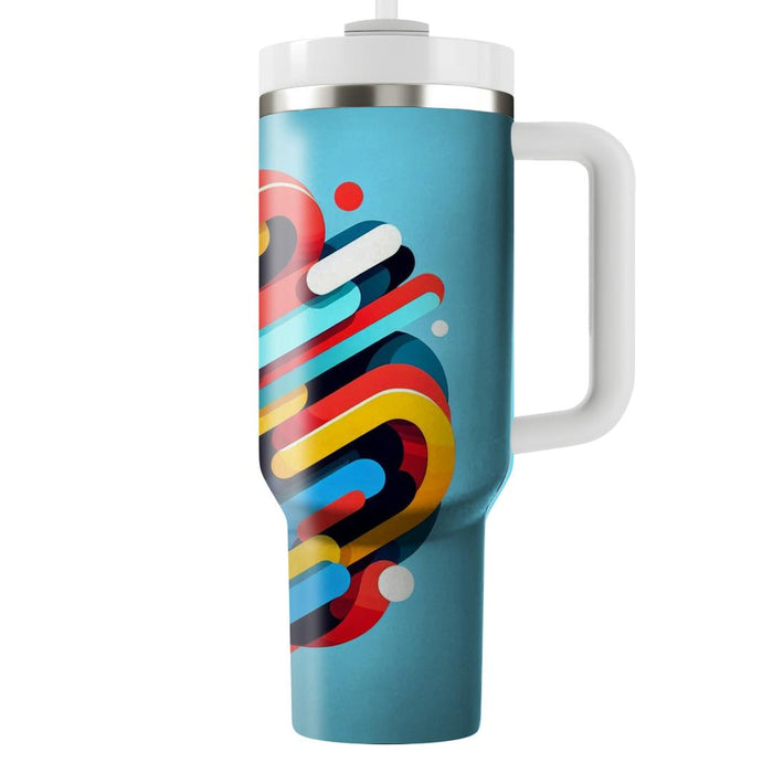 Bold Funky Stripes  Custom Tumblers