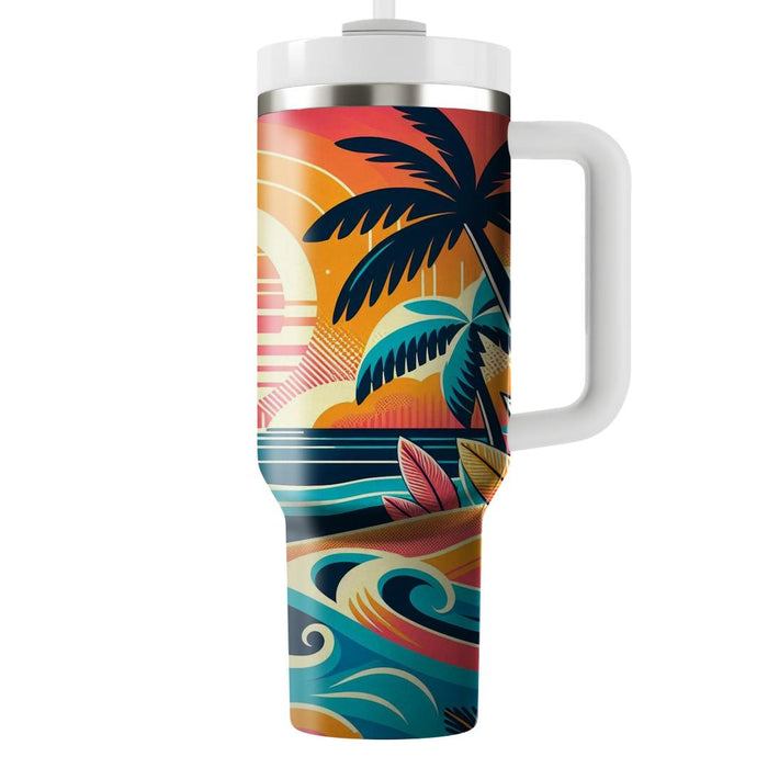 Retro Miami Vibes  Custom Tumblers