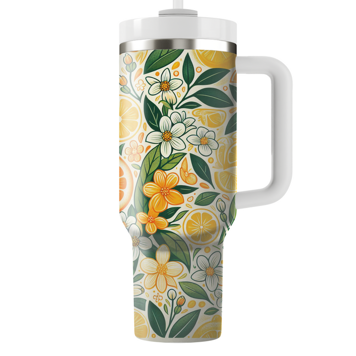 Sunny Citrus Blooms  Custom Tumblers