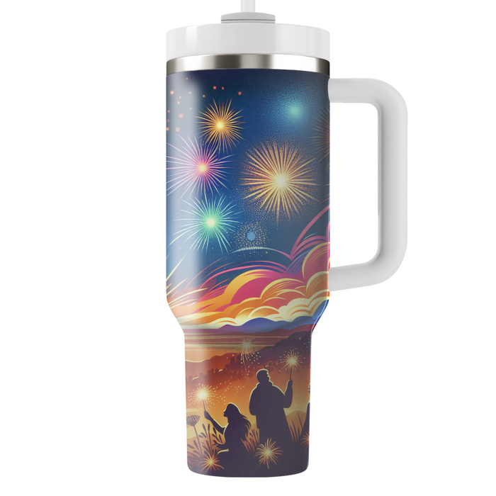 Radiant Horizons - New Year's Dawn  Decorative Tumblers