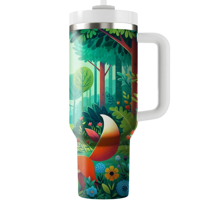 Whimsical Fox Glade  Personalized Tumblers